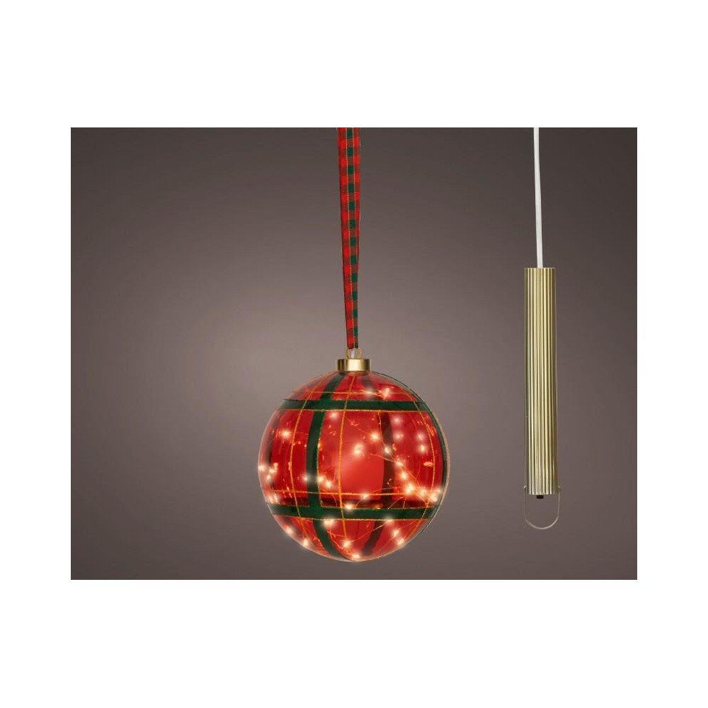 SFERA VETRO 30 LED SCOZZESE D.14